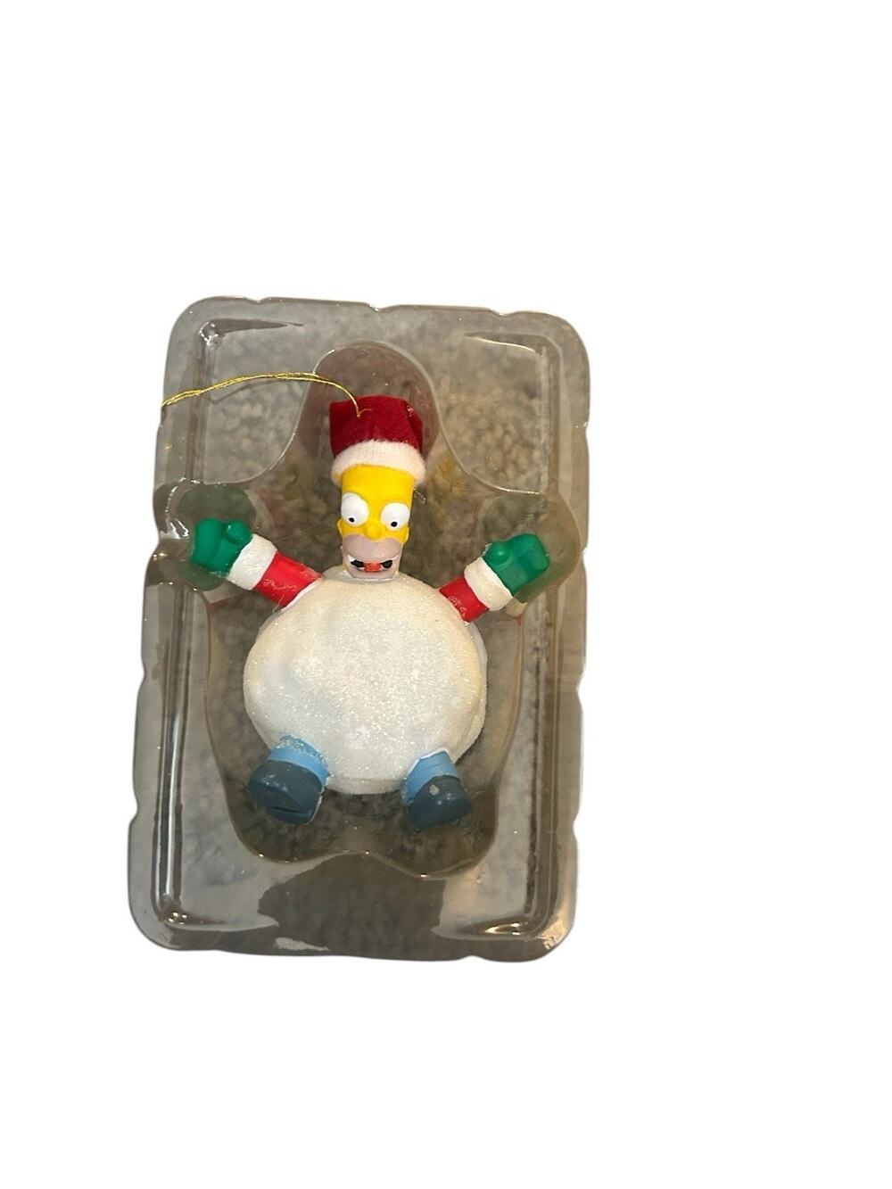 Kurt S Adler Homer Simpson Christmas Tree Ornament glitter-sparkle snowball RARE